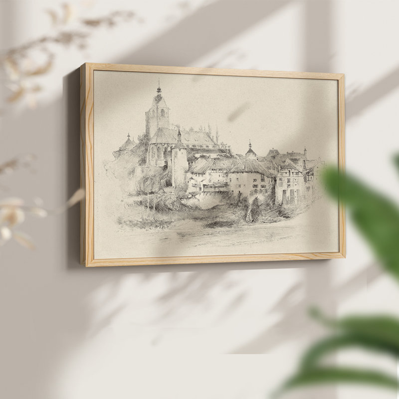 Winston Porter Vintage Sketch Work-XXXIII -Framed Print
